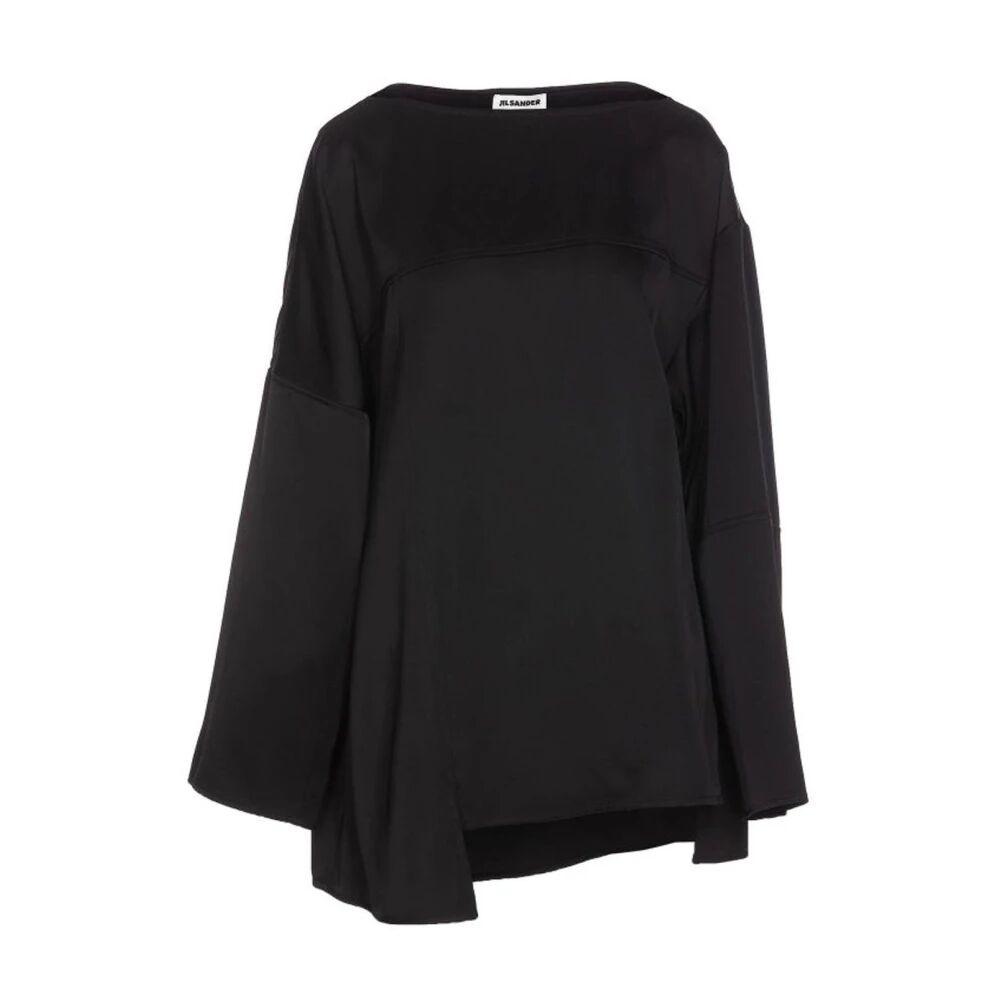 Silk Blend Asymmetrical Blouse